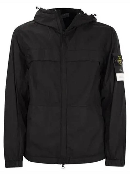 Garment Dyed Crinkle Reps R-Nylon Jacket Black - STONE ISLAND - BALAAN 2