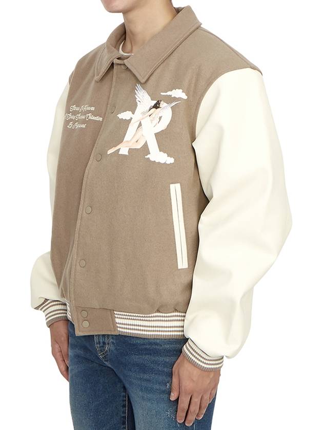 Storms In Heaven Varsity Jacket Mushroom - REPRESENT - BALAAN 4