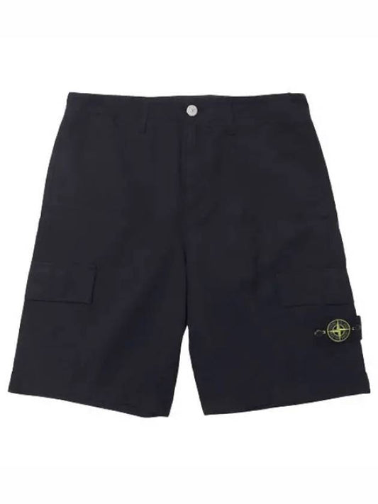 Badge Cargo Bermuda Pants Loose Fit Men s Shorts Short - STONE ISLAND - BALAAN 1