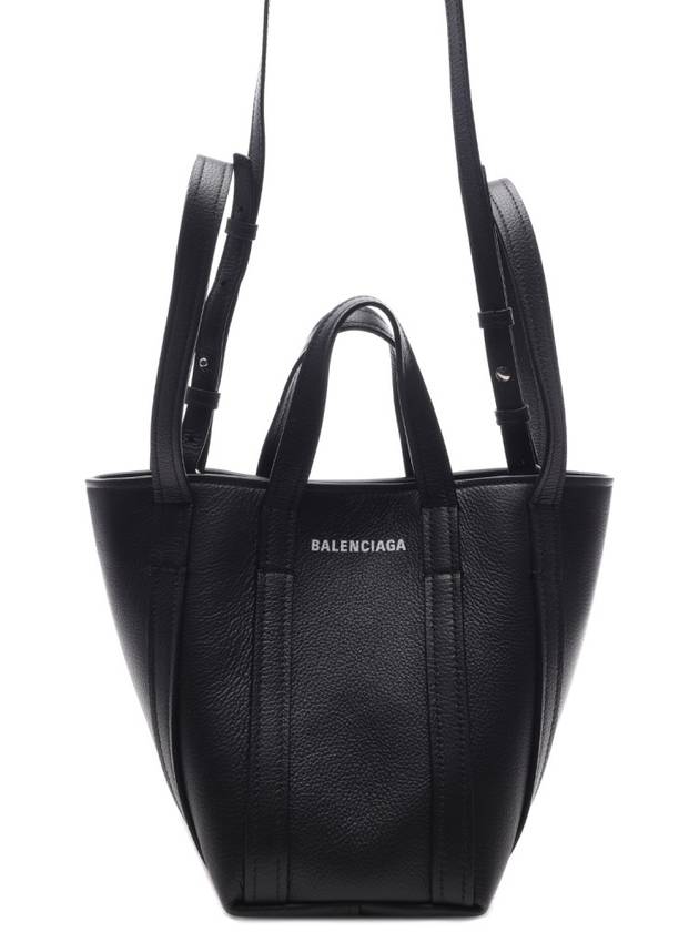 Everyday XS Grained Calfskin Shoulder Tote Bag Black - BALENCIAGA - BALAAN 3