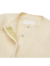 Pearl Button Back Stitch Angora Short Cardigan Light Yellow - MAISON MARGIELA - BALAAN 9