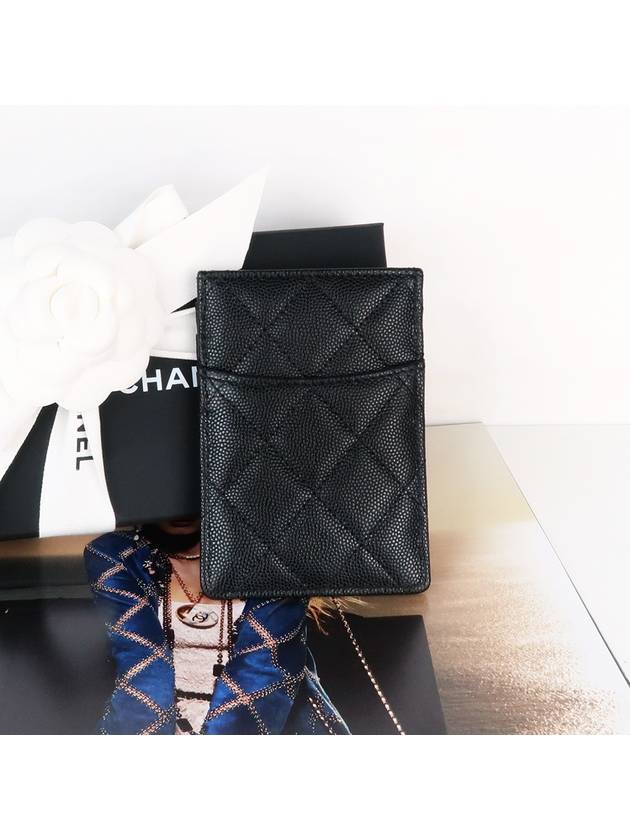 Crystal CC Logo Card Wallet Black Caviar AP3404B1292894305 - CHANEL - BALAAN 4