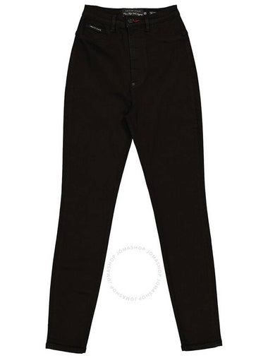 Philipp Plein Ladies Black Super High-Waist Stretch Jeggings, Waist Size 25