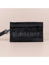 Logo Print Nylon Clutch Bag Black - BURBERRY - BALAAN 2