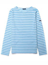 Minquiers Modern Stripe Long Sleeve T-Shirt Blue - SAINT JAMES - BALAAN 2