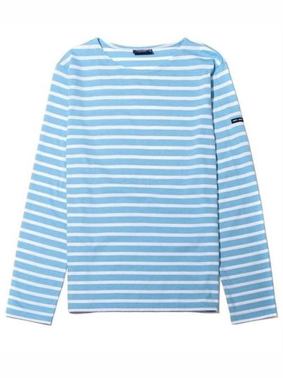 Minquiers Modern Stripe Long Sleeve T-Shirt Blue - SAINT JAMES - BALAAN 2