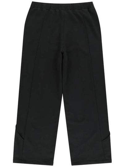 Curved Incision Heavy Sweat Wide Pants Black - OFFGRID - BALAAN 2