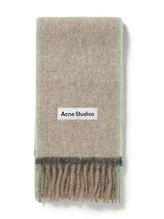 CA0290 BEIGE GRAY Muffler - ACNE STUDIOS - BALAAN 1