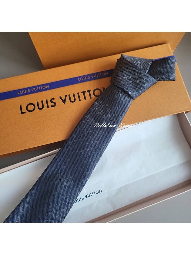 Monogram Classic Tie Grey - LOUIS VUITTON - BALAAN 7