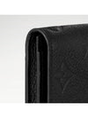 Monogram Embossed Leather Business Card Wallet Black - LOUIS VUITTON - BALAAN 3