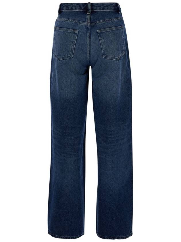 Elisabeth Straight Wide Jean Blue - A.P.C. - BALAAN 3