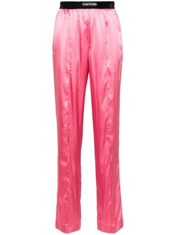 Silk Straight Pants PAW397FAX881 - TOM FORD - BALAAN 1