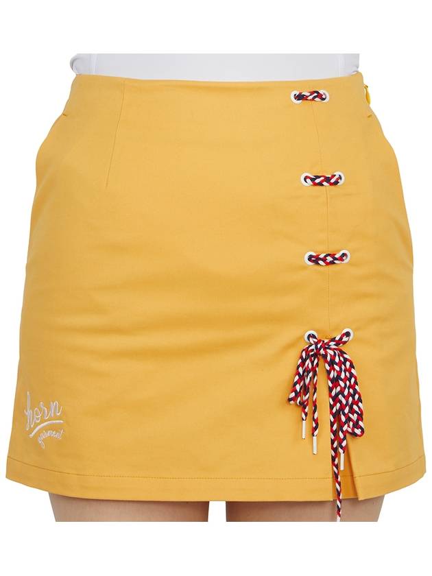 Women's Pavilion A-Line Skirt Mustard - HORN GARMENT - BALAAN 7