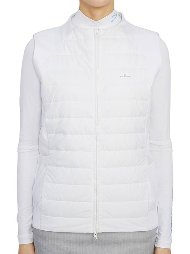 Women's Nellie Corda Padded Vest White - J.LINDEBERG - BALAAN 2