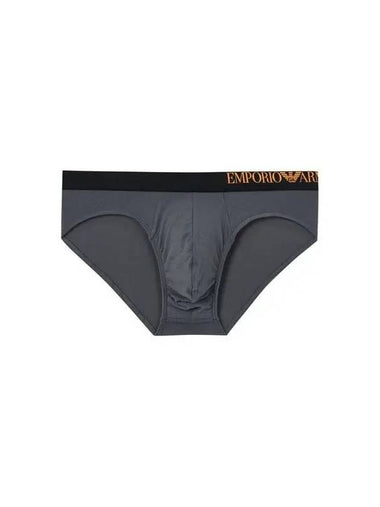 UNDERWEAR Men s Side Logo Band Poly Briefs Dark Gray 271319 - EMPORIO ARMANI - BALAAN 1