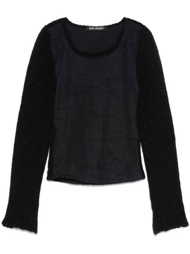 Inverse Round Neck Knit Top Black - OUR LEGACY - BALAAN 1