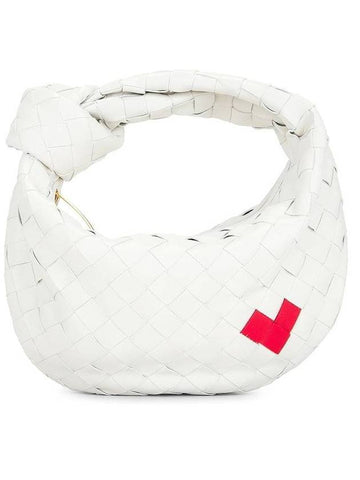 Intrecciato Heart Detail Leather Tote Bag White - BOTTEGA VENETA - BALAAN 1