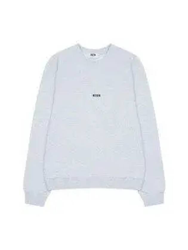 Micro Logo Print Sweatshirt Grey - MSGM - BALAAN 2