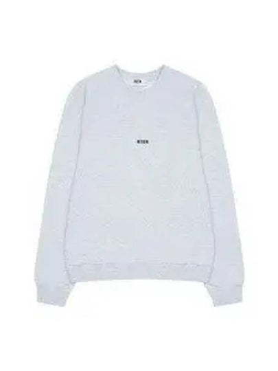 Micro Logo Print Sweatshirt Grey - MSGM - BALAAN 2