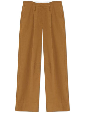 HERSKIND Cotton Trousers 'Carl', Women's, Brown - BIRGITTE HERSKIND - BALAAN 1