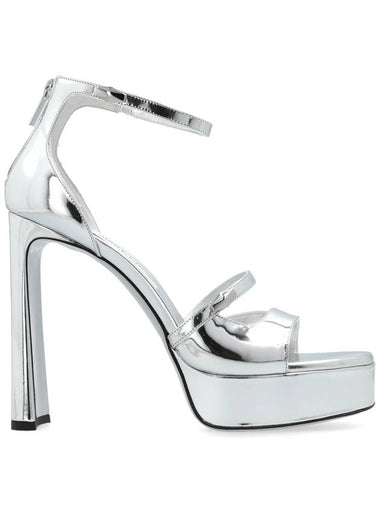 Jimmy Choo Platform Sandals Claressa, Women's, Silver - JIMMY CHOO - BALAAN 1