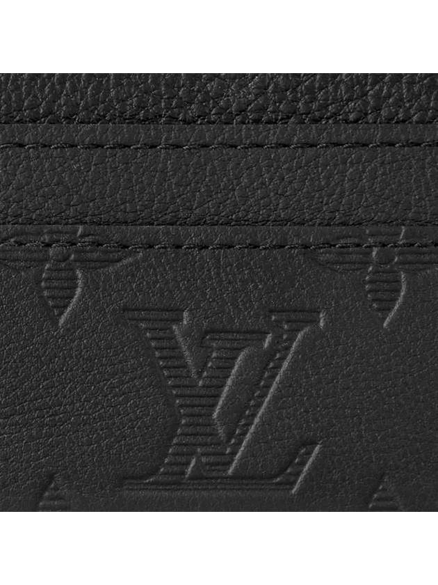 Monogram Double Card Wallet Black - LOUIS VUITTON - BALAAN 6