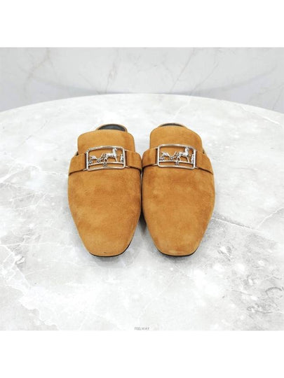 Lux You 35 5 Vincennes suede mule - HERMES - BALAAN 2