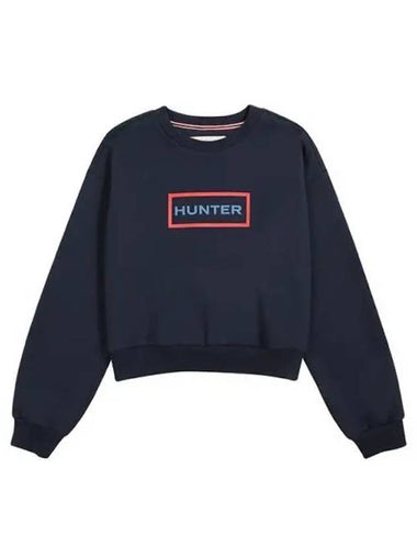 Essential Logo Crew Sweatshirt Navy HBW0003AMZNVY - HUNTER - BALAAN 1