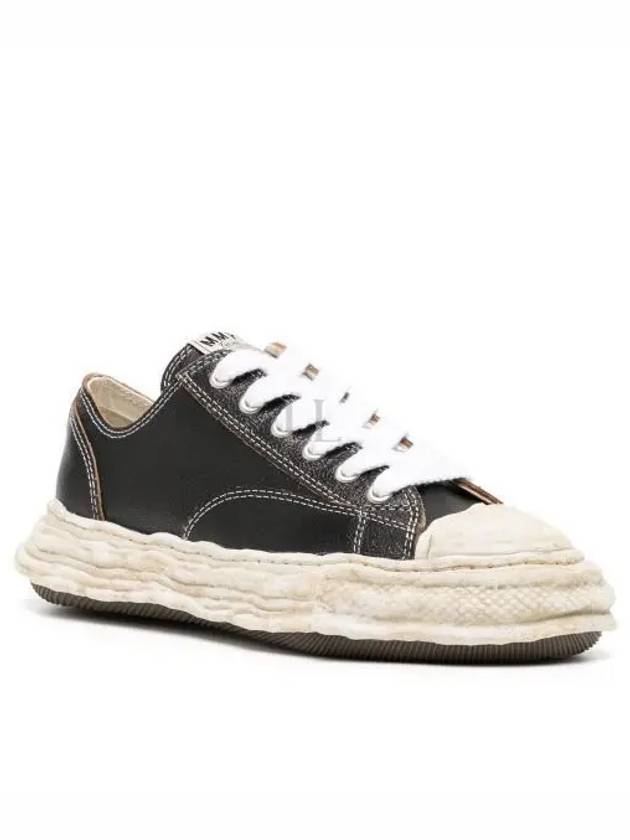 24 A12FW708 Black PETERSON23 OG Sole Cracking LT Low Top Sneakers - MIHARA YASUHIRO - BALAAN 1