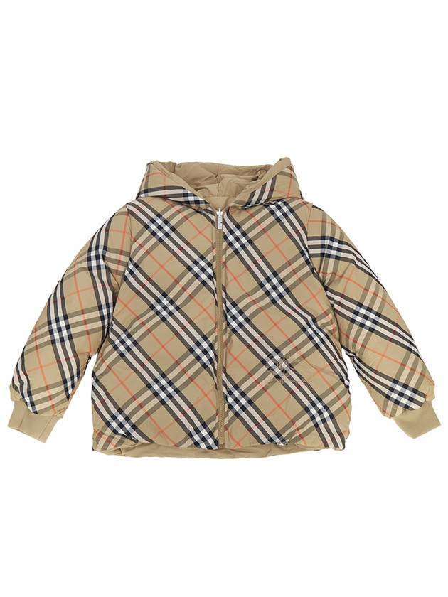 Kids Reversible Check Padded Sand - BURBERRY - BALAAN 2