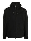 Men's Shell R Drawstring Goggle Hooded Jacket Black - CP COMPANY - BALAAN 2