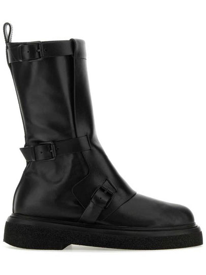 Leather Biker Boots 2347960334600 004 B0110816839 - MAX MARA - BALAAN 2