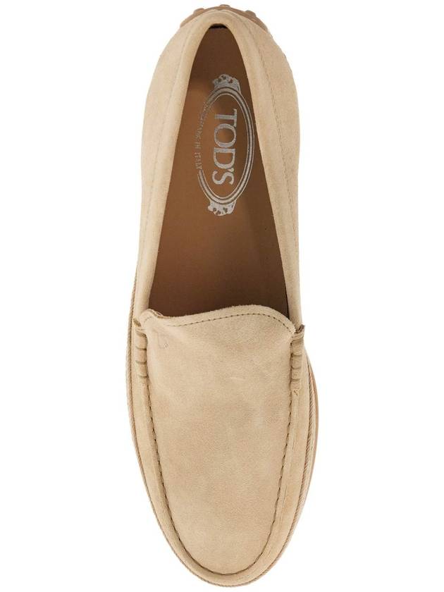 beige woven leather slip-on loafers with rubber sole - TOD'S - BALAAN 2