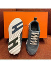 Bouncing Parachute Fabric Low Top Sneakers Blue Pined - HERMES - BALAAN.