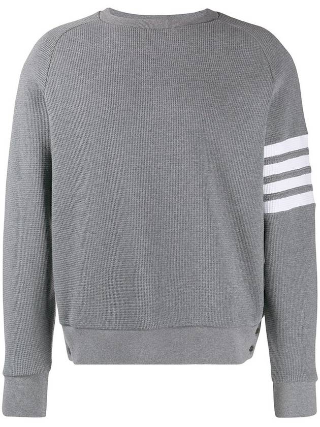 4 Bar Stripe Sweatshirt Grey - THOM BROWNE - BALAAN 6