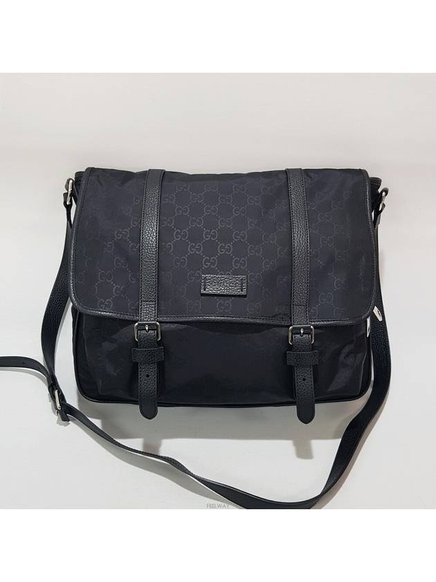 GG Logo Shima Nylon Messenger Bag Large 510334 - GUCCI - BALAAN 2