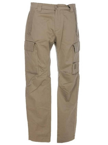 Men's Metropolis Stretch Satin Cargo Straight Pants Silver Sage - CP COMPANY - BALAAN 1