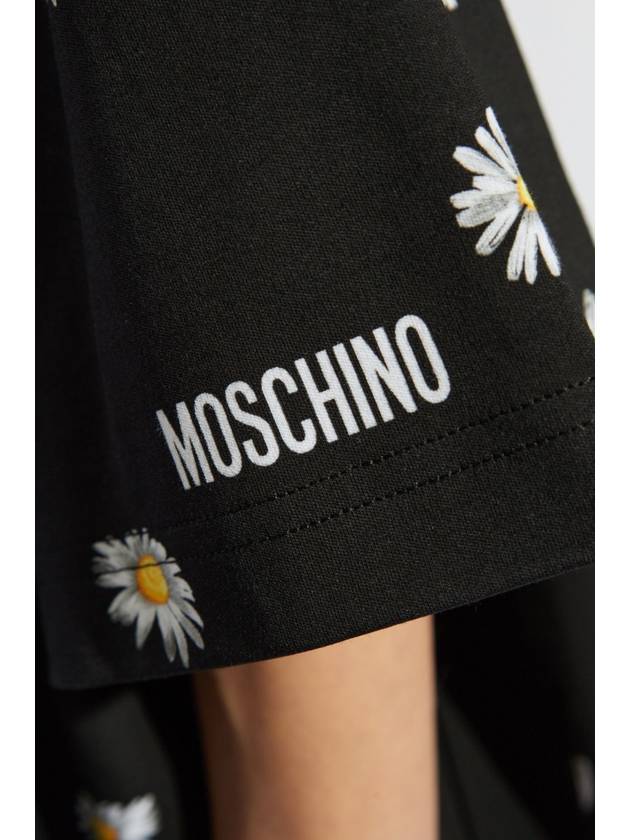 Moschino Dress With Floral Pattern, Women's, Black - MOSCHINO - BALAAN 5