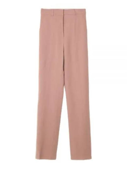 Quasar Virgin Wool Straight Pants Pink - MAX MARA - BALAAN 2