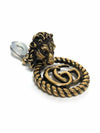 Double G Lion Head Earrings Gold - GUCCI - BALAAN 4