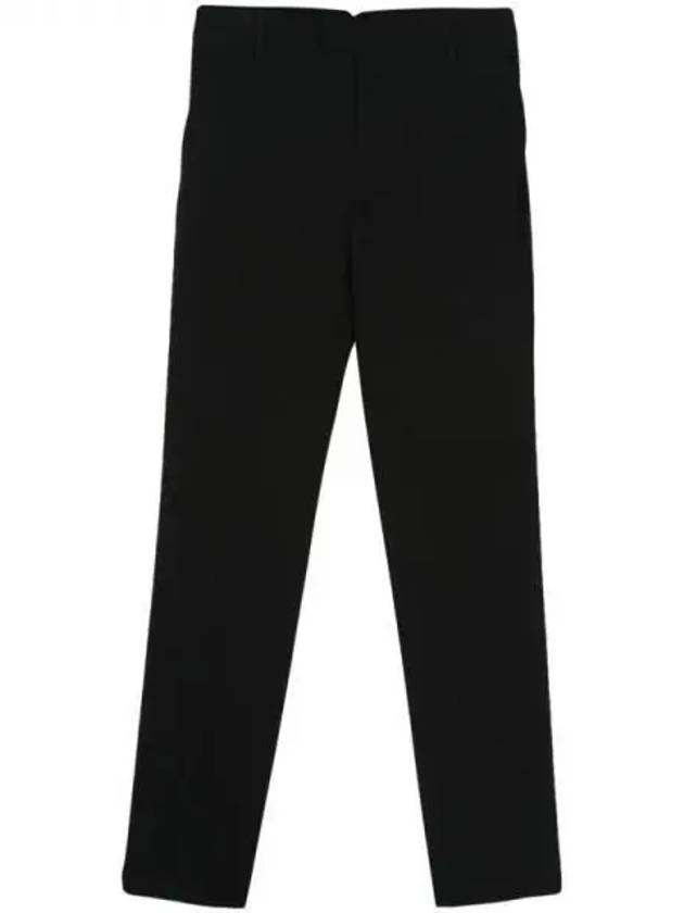 Cigarette Fit High Waist Pants Black - AMI - BALAAN 2