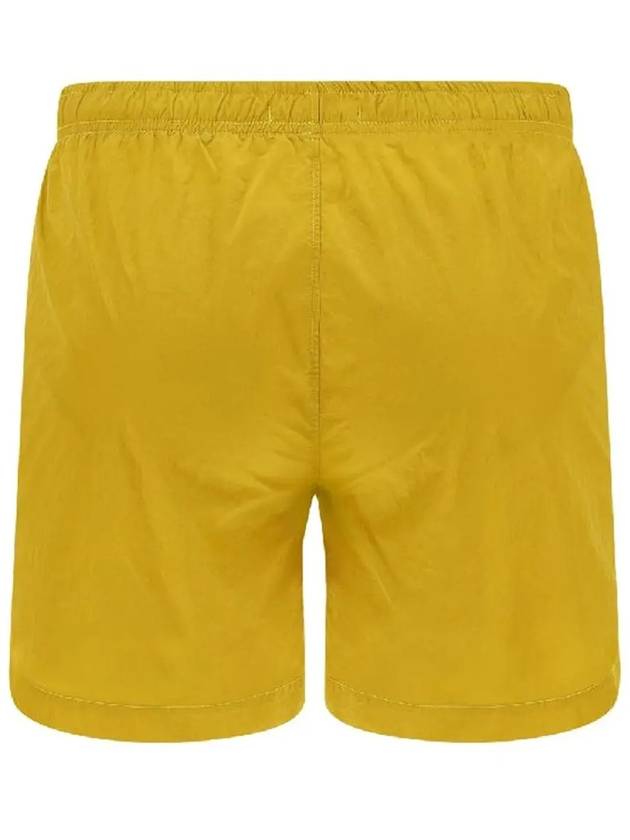 Men's Chrome Logo Patch Swim Shorts Yellow - CP COMPANY - BALAAN 4