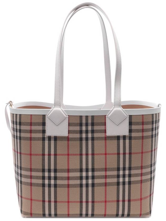 London Small Tote Bag Beige - BURBERRY - BALAAN 5