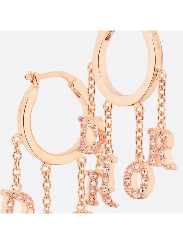 Revolution Earrings Gold Pink - DIOR - BALAAN 4