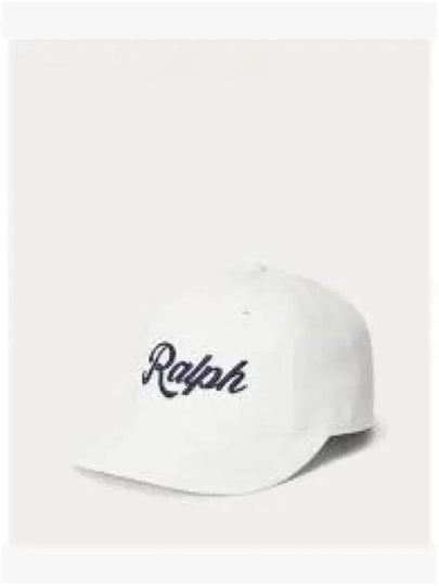 Men's Applique Twill Ball Cap White - POLO RALPH LAUREN - BALAAN 2