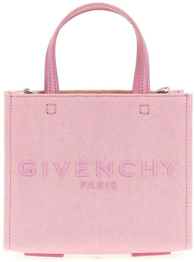 Embroidered G Logo Tote Bag Pink - GIVENCHY - BALAAN 2