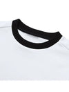 Golf Wear Brushed Round Neck Golf T-Shirt WB21FAMT04WH White - WHITEBALL - BALAAN 7