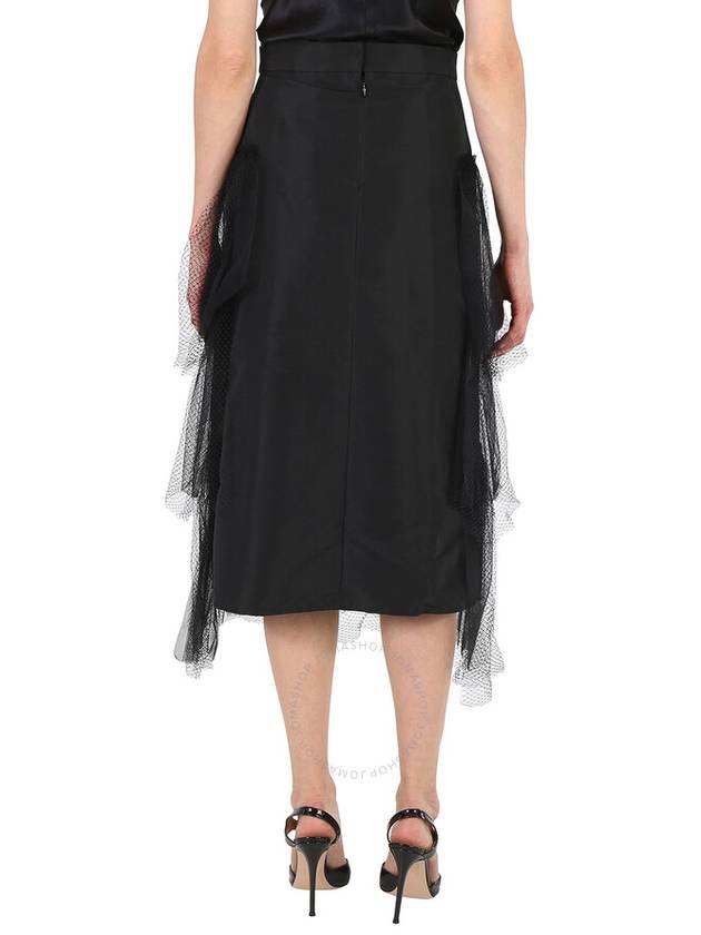 Burberry Ladies Black Tiered Tulle A-line Skirt, Brand Size 6 (US Size 4) - BURBERRY - BALAAN 3