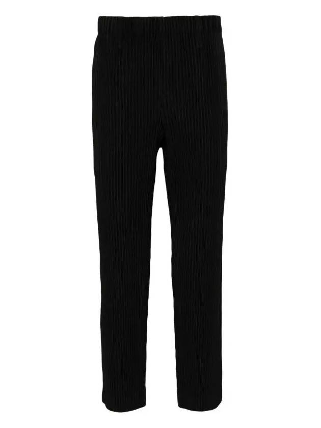 Pleated Straight Pants Black - ISSEY MIYAKE - BALAAN 2