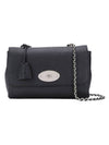 Lily Glossy Leather Shoulder Bag Black - MULBERRY - BALAAN 1